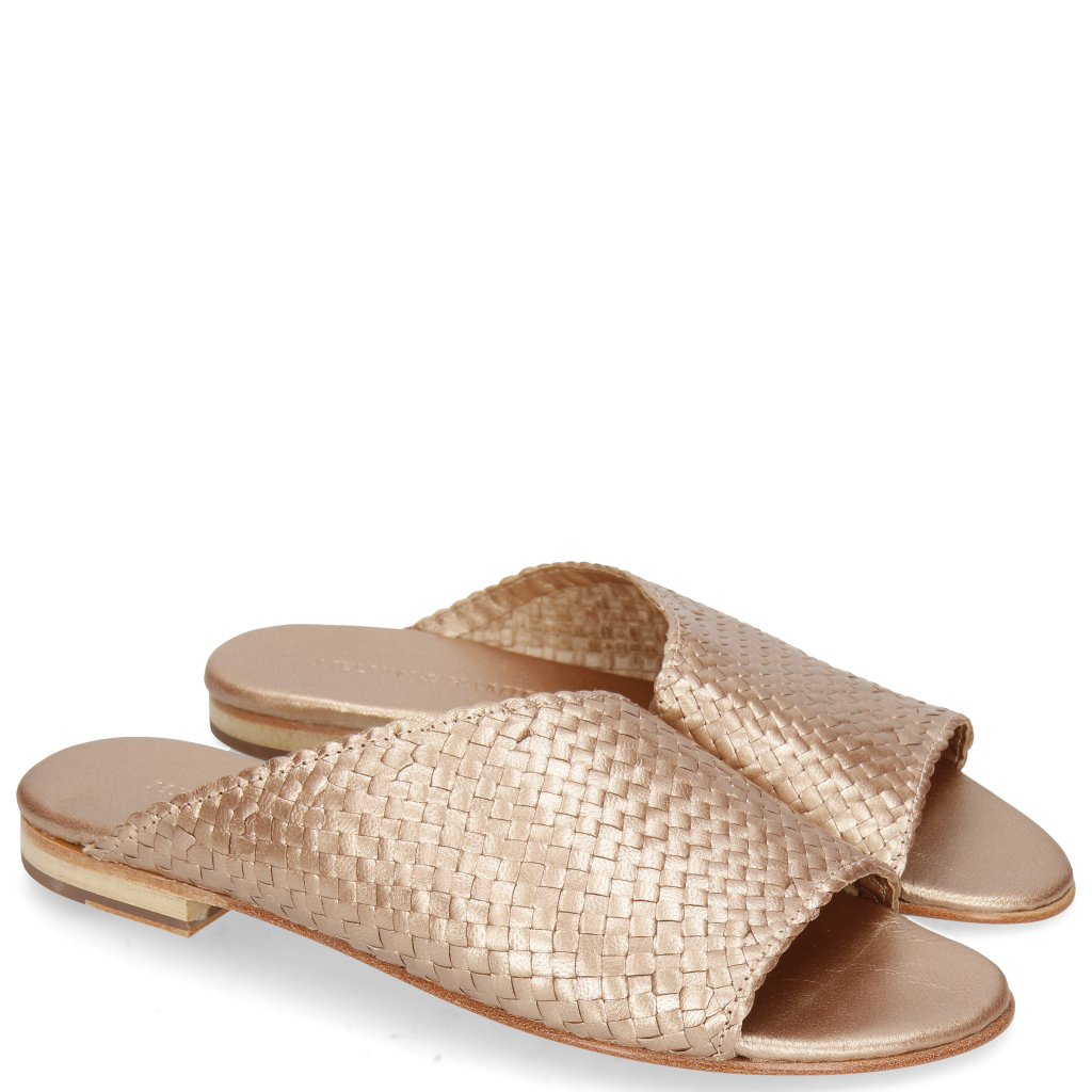 ballerines cuir tressé
