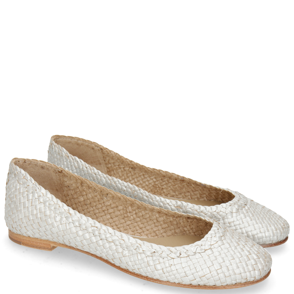 ballerines cuir tressé