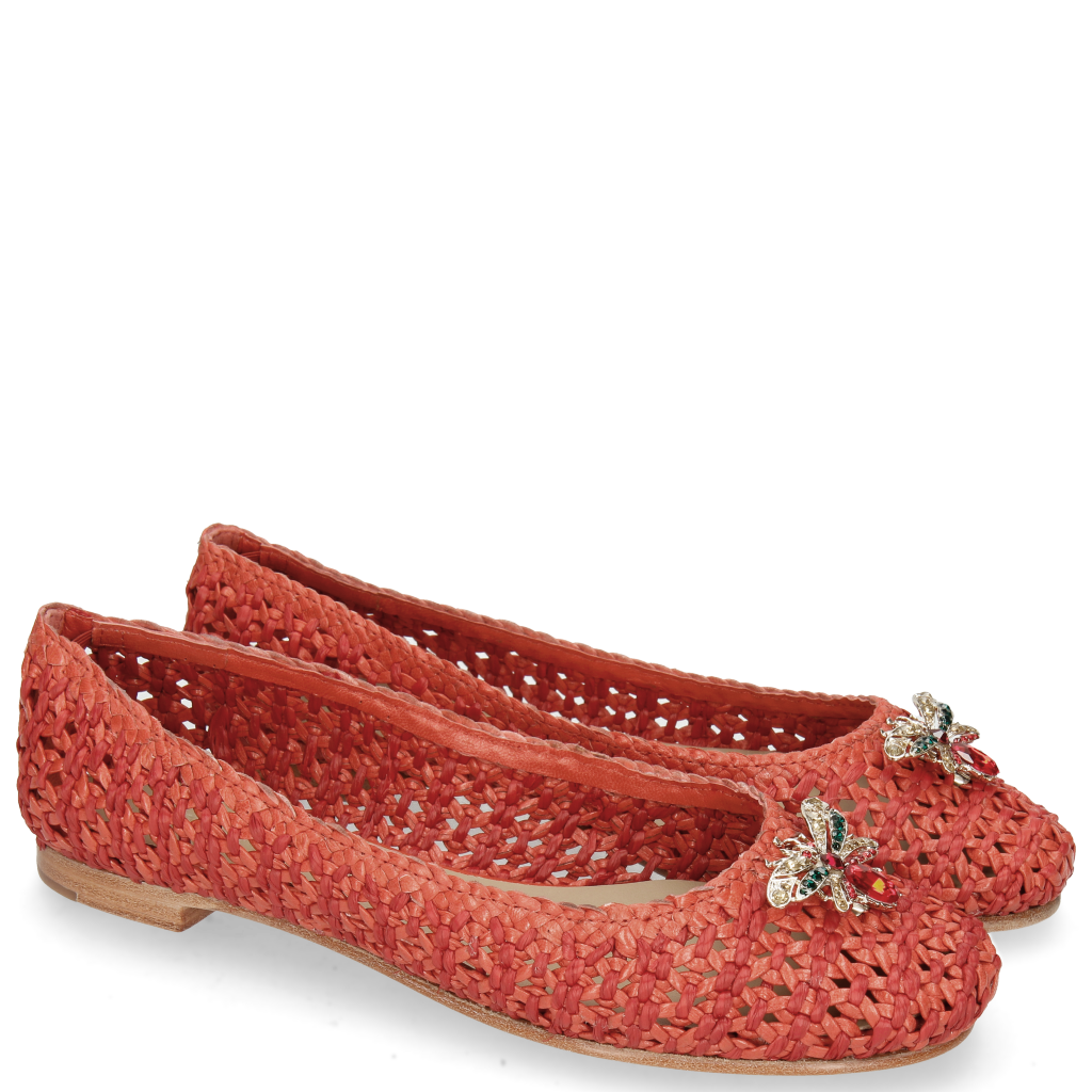 ballerines cuir tressé