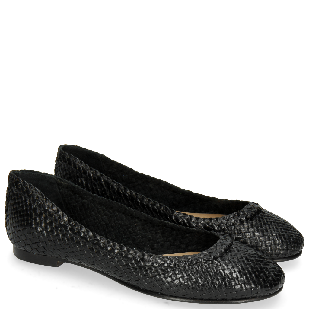 ballerines cuir tressé