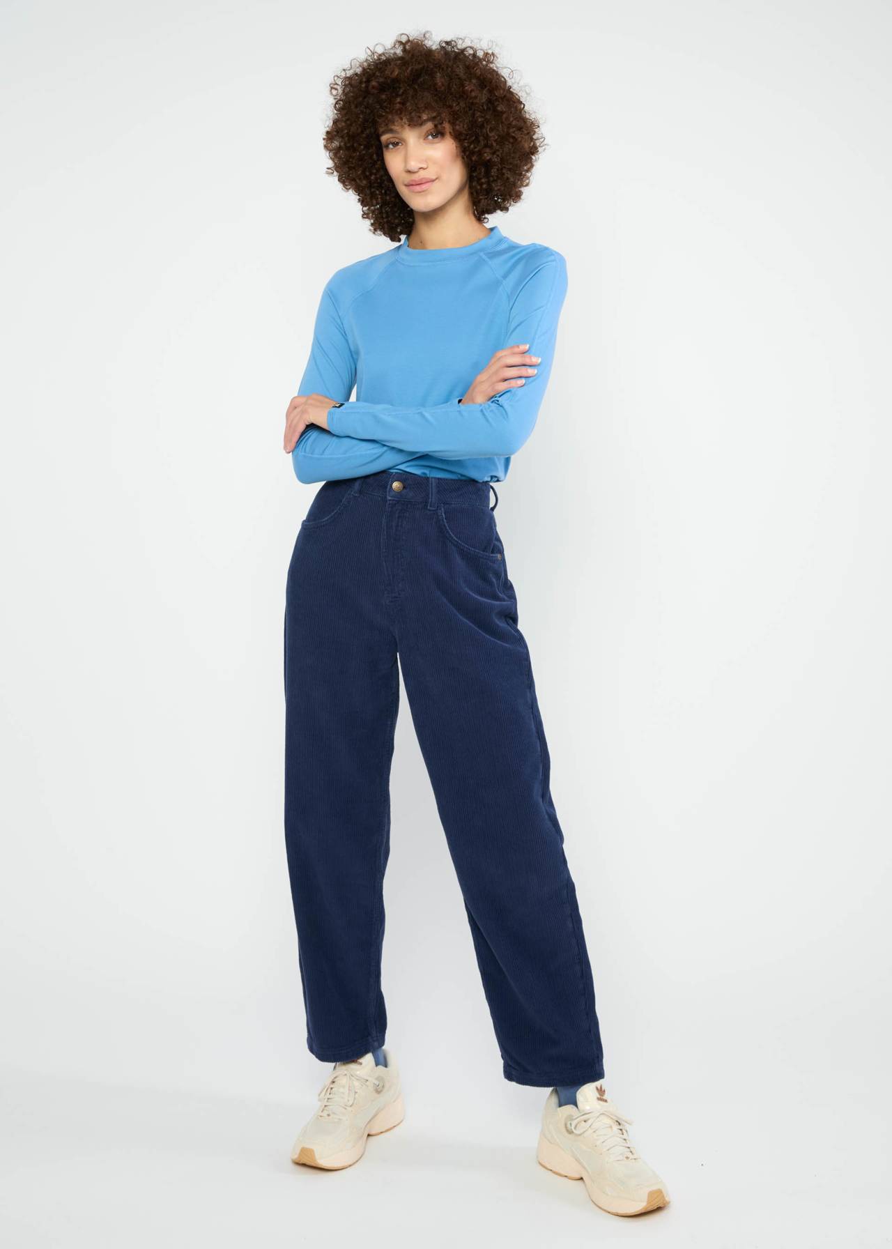 Cordhose High Waist Olotte