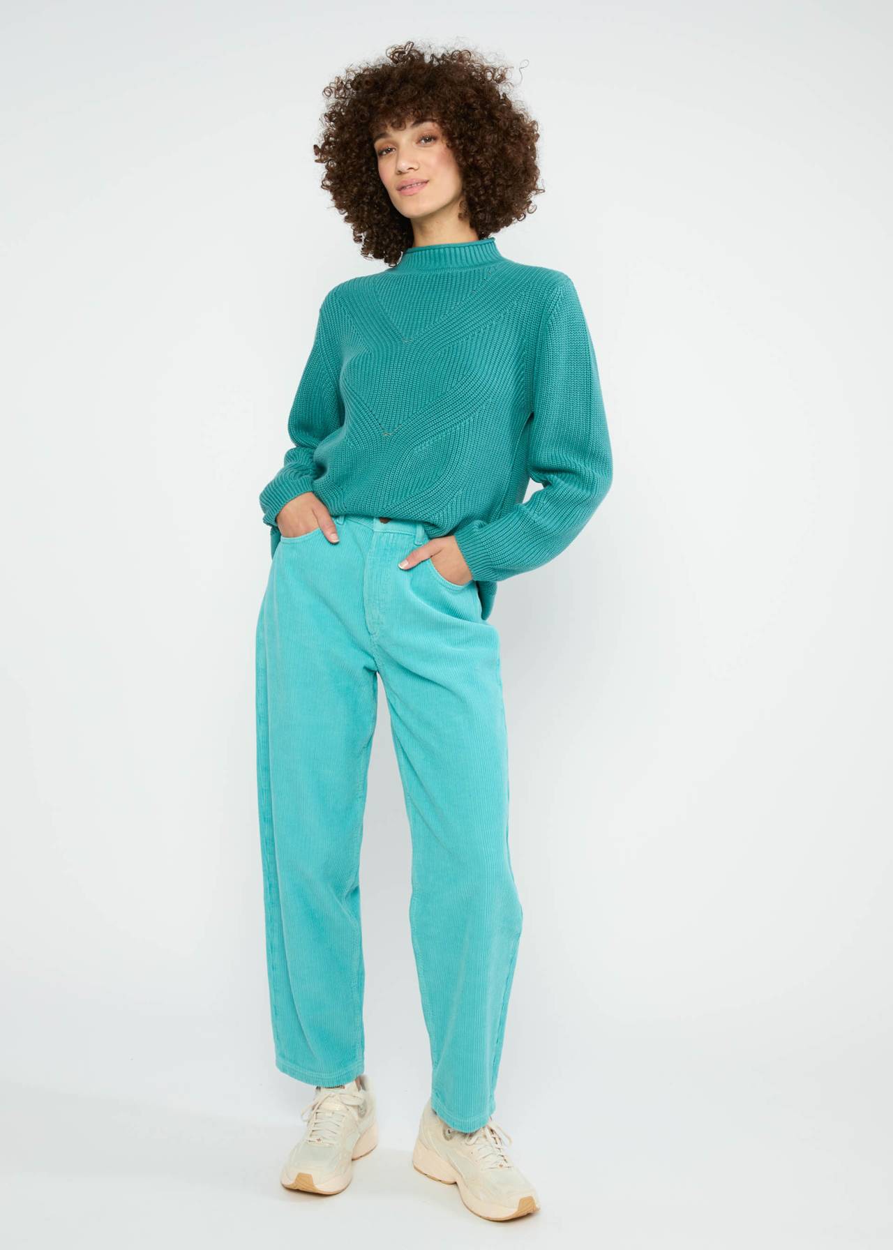 Cordhose High Waist Olotte