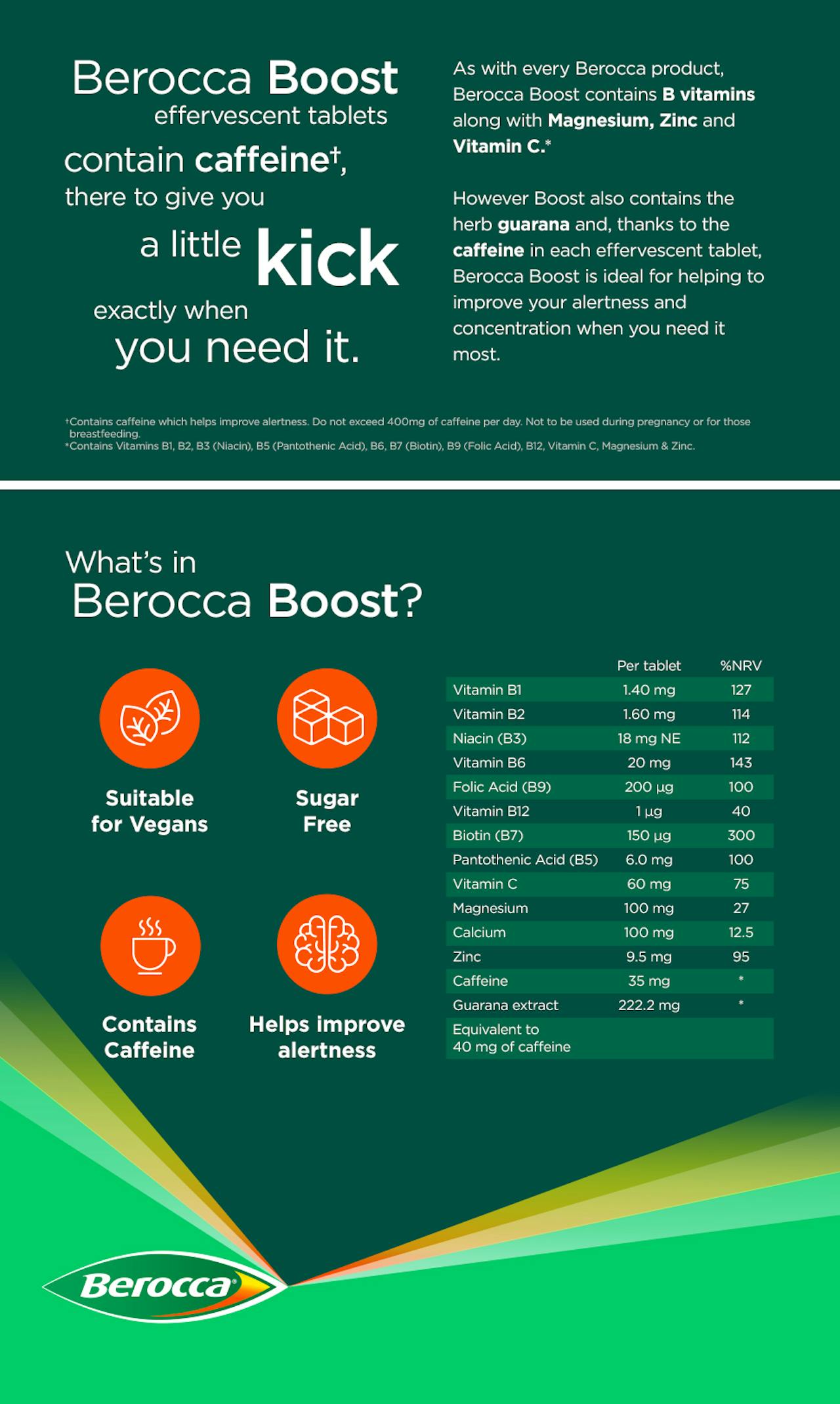 Vitamines: BEROCCA BOOST