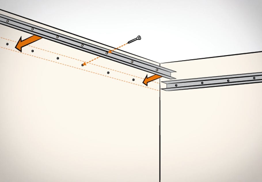 повесить карниз к потолку своими руками