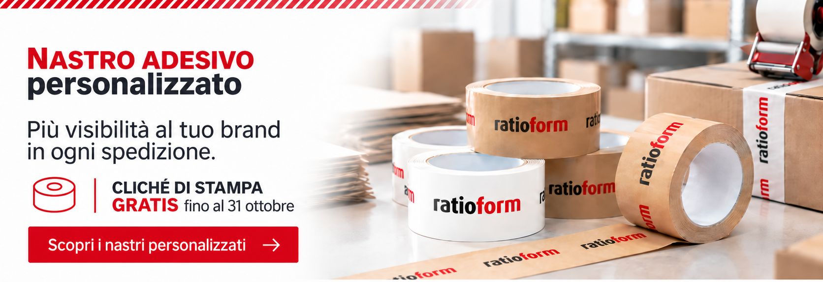 Nastri personalizzati in magazzino