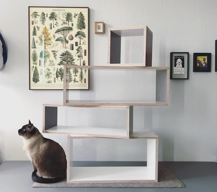 DIY Birken-Regal aus Sperrholz