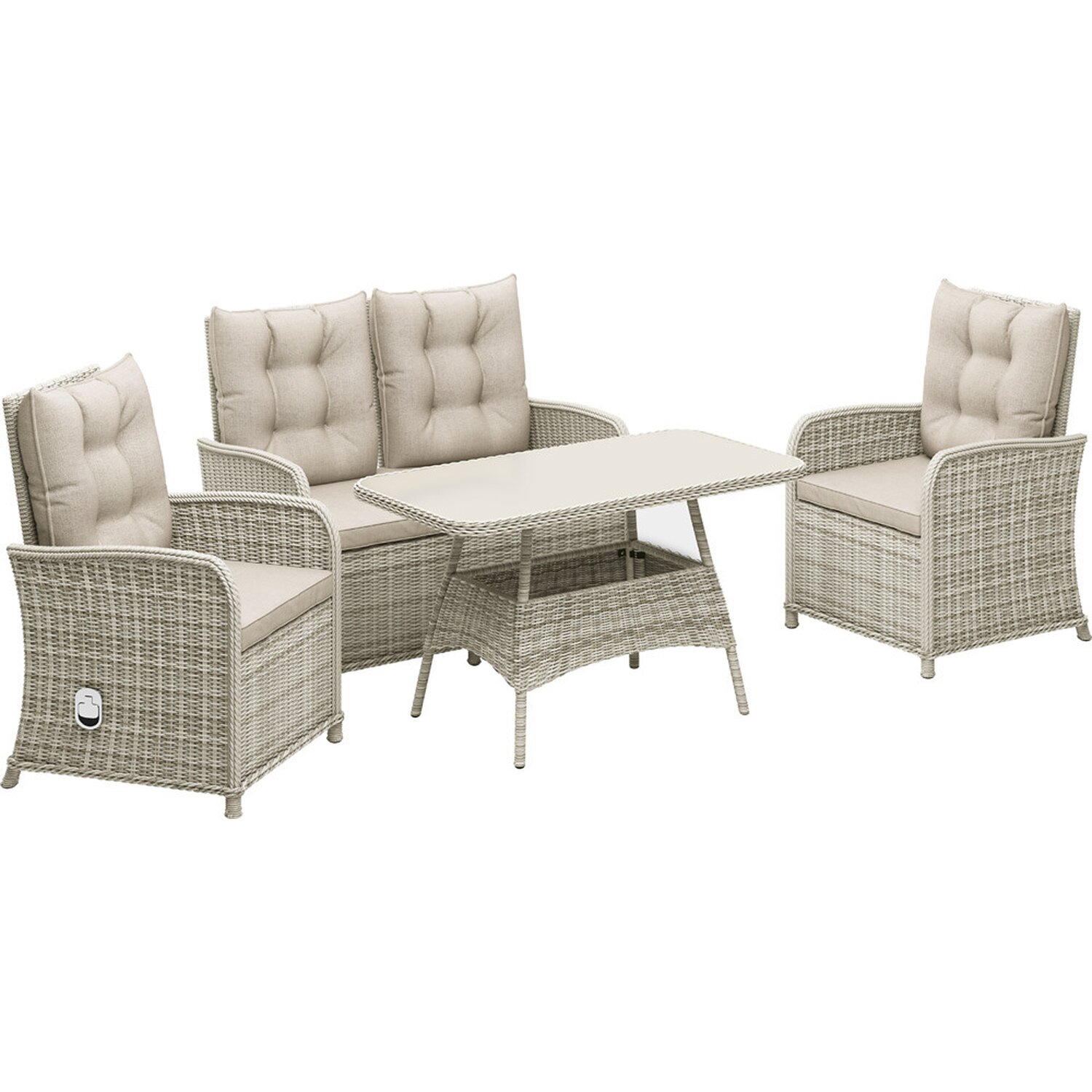 Komplet Mebli Vanville Z Technorattanu 4 Czesciowy Kupuj W Obi