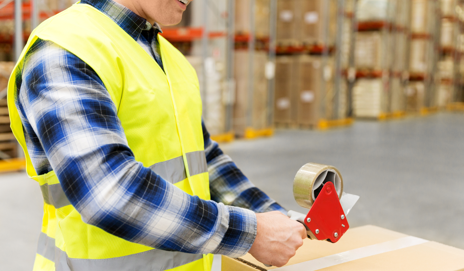 Packband Abroller Lager