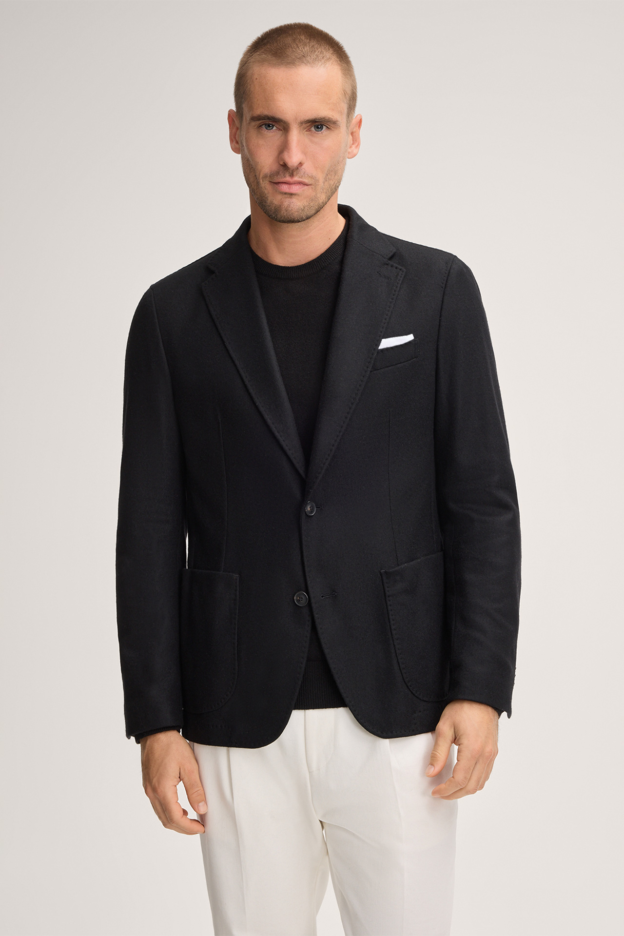 Cashmere-Baukasten-Sakko Giro in Schwarz