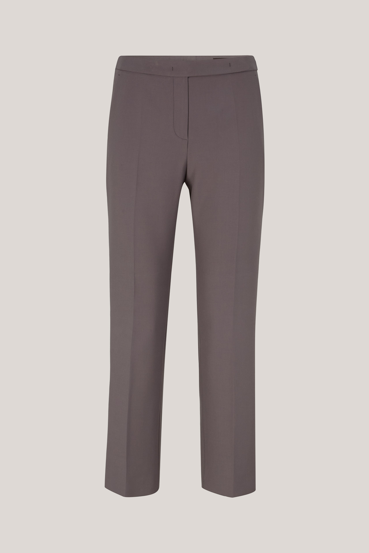 Crêpe-Anzug-Hose in Grau