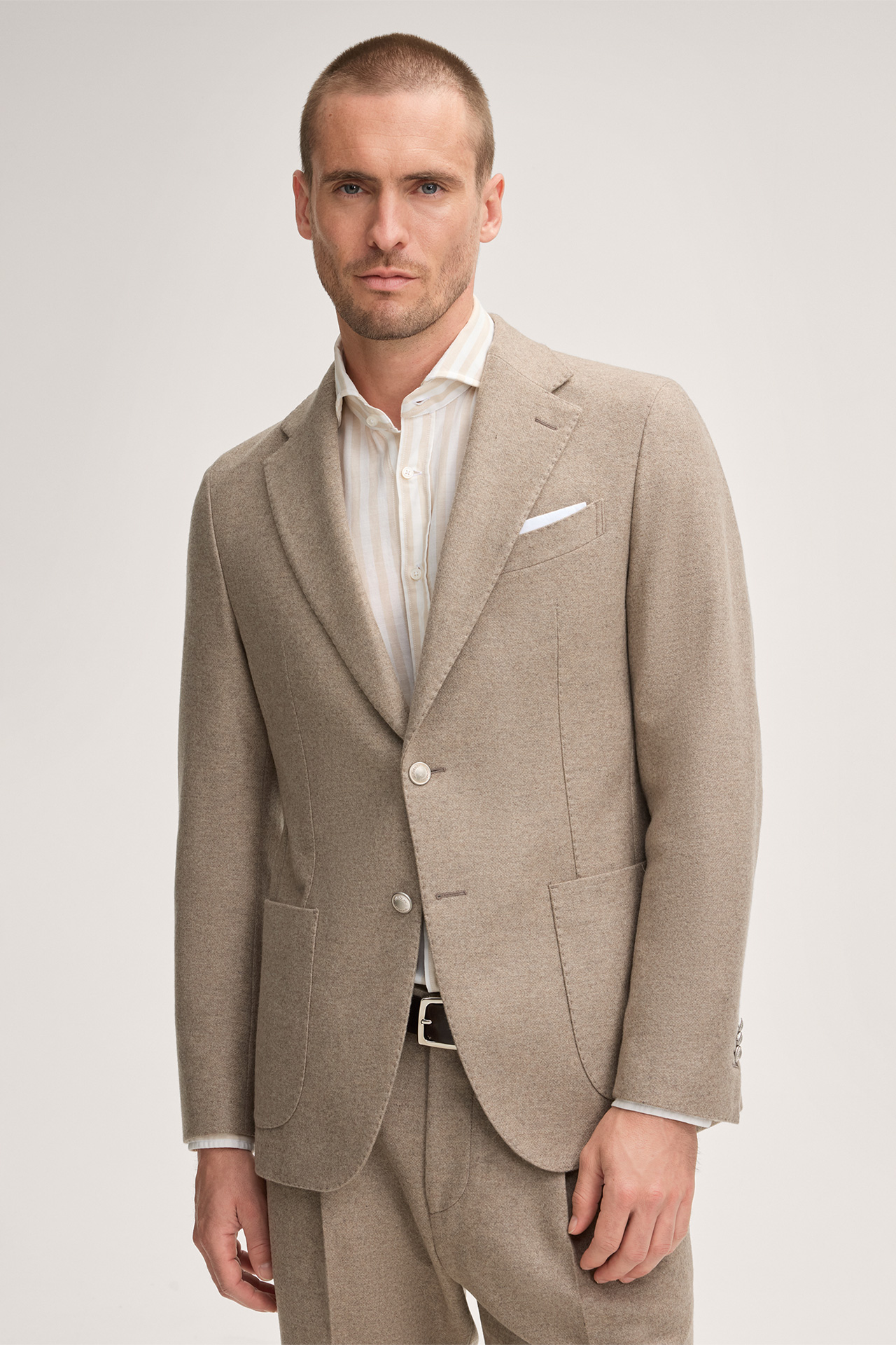 Cashmere-Baukasten-Sakko Giorno in Beige