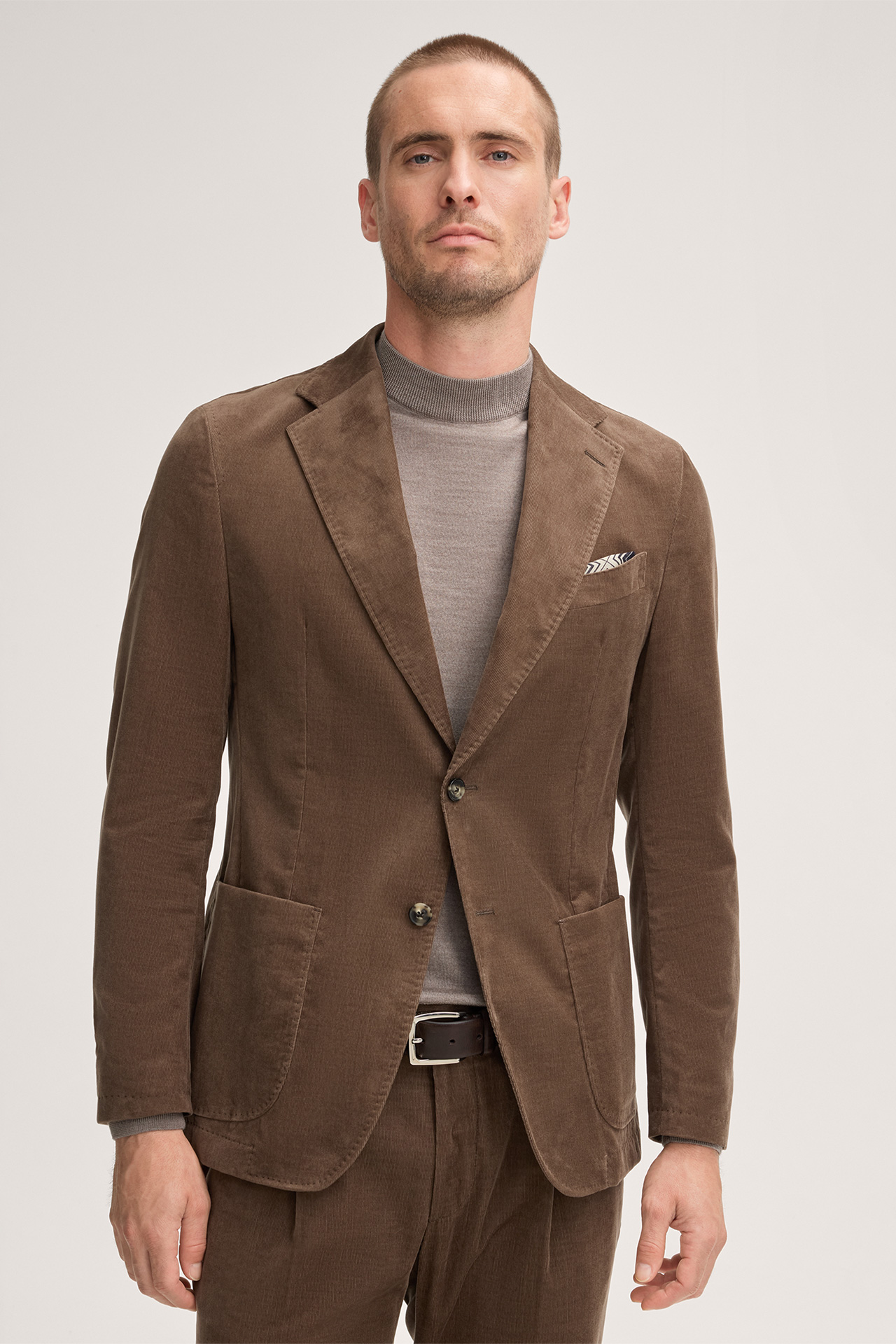 Gio Needlecord Modular Jacket in Brown