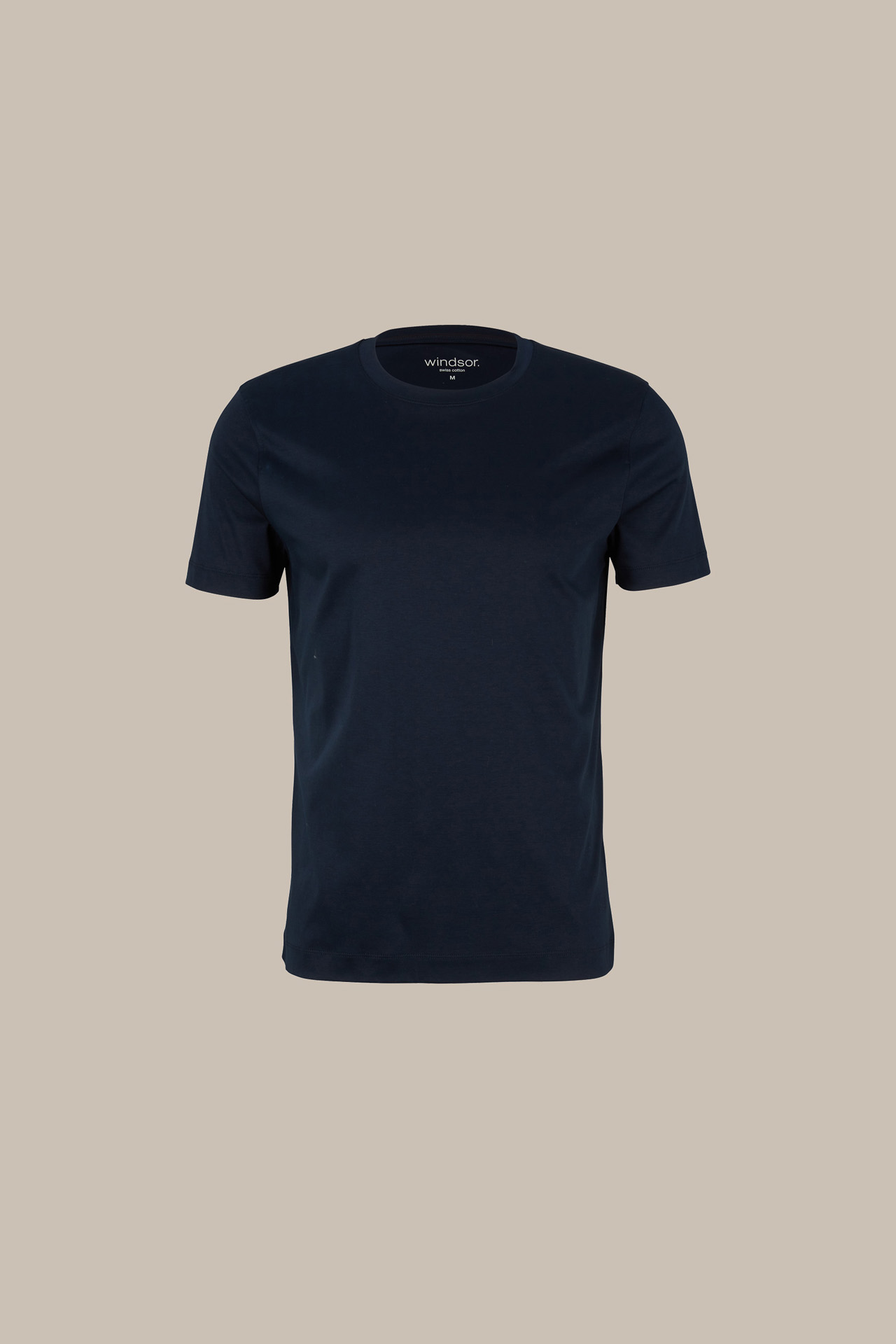 Baumwoll-T-Shirt Gabriello in Navy