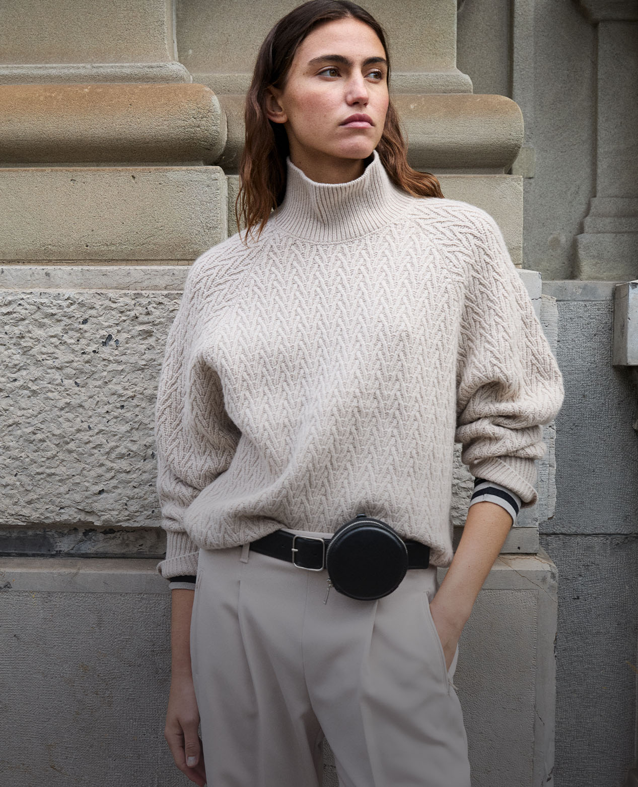 windsor damen cashmere pullover in beige