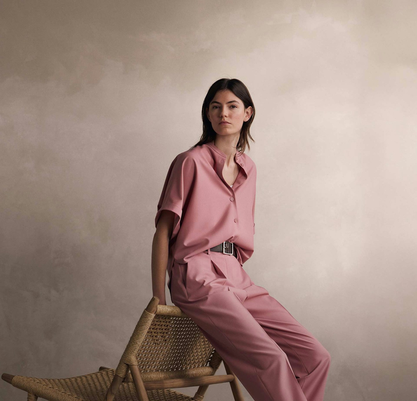 windsor femmes Chemisier et pantalon roses
