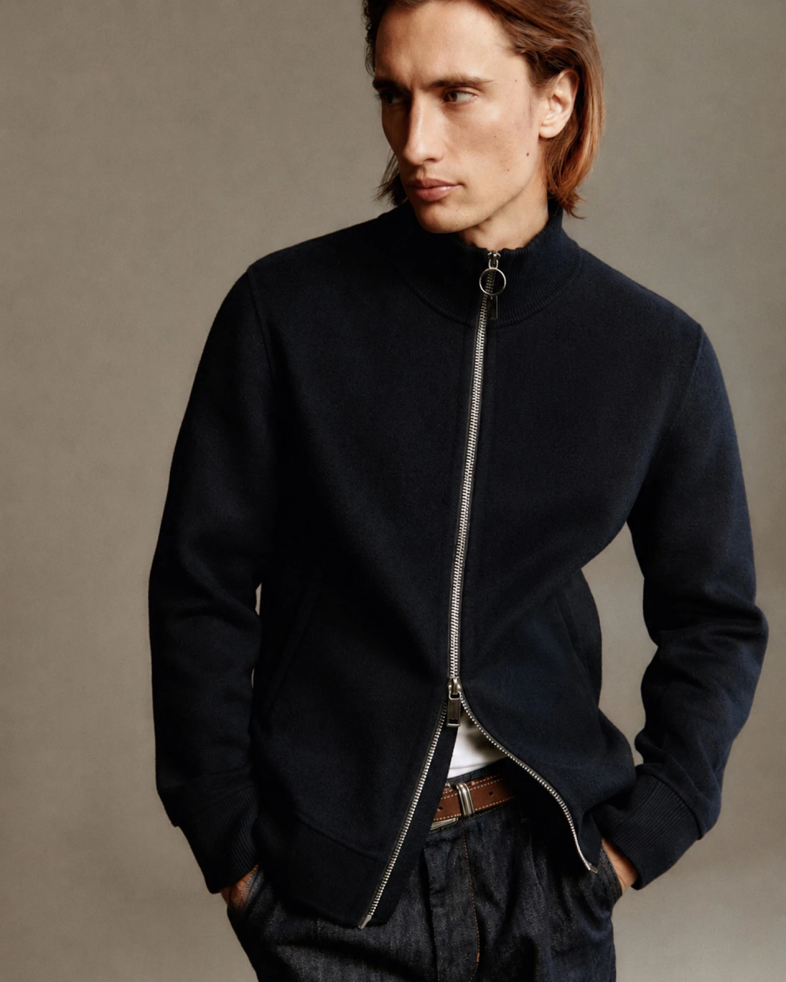 Windsor men cardigan in blue