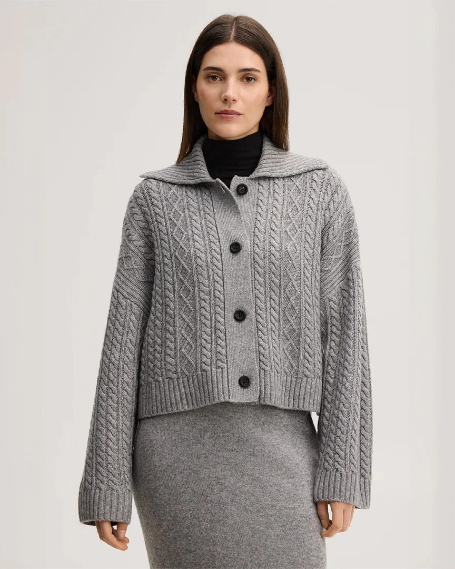 windsor Damen Strick-Cardigan in grau