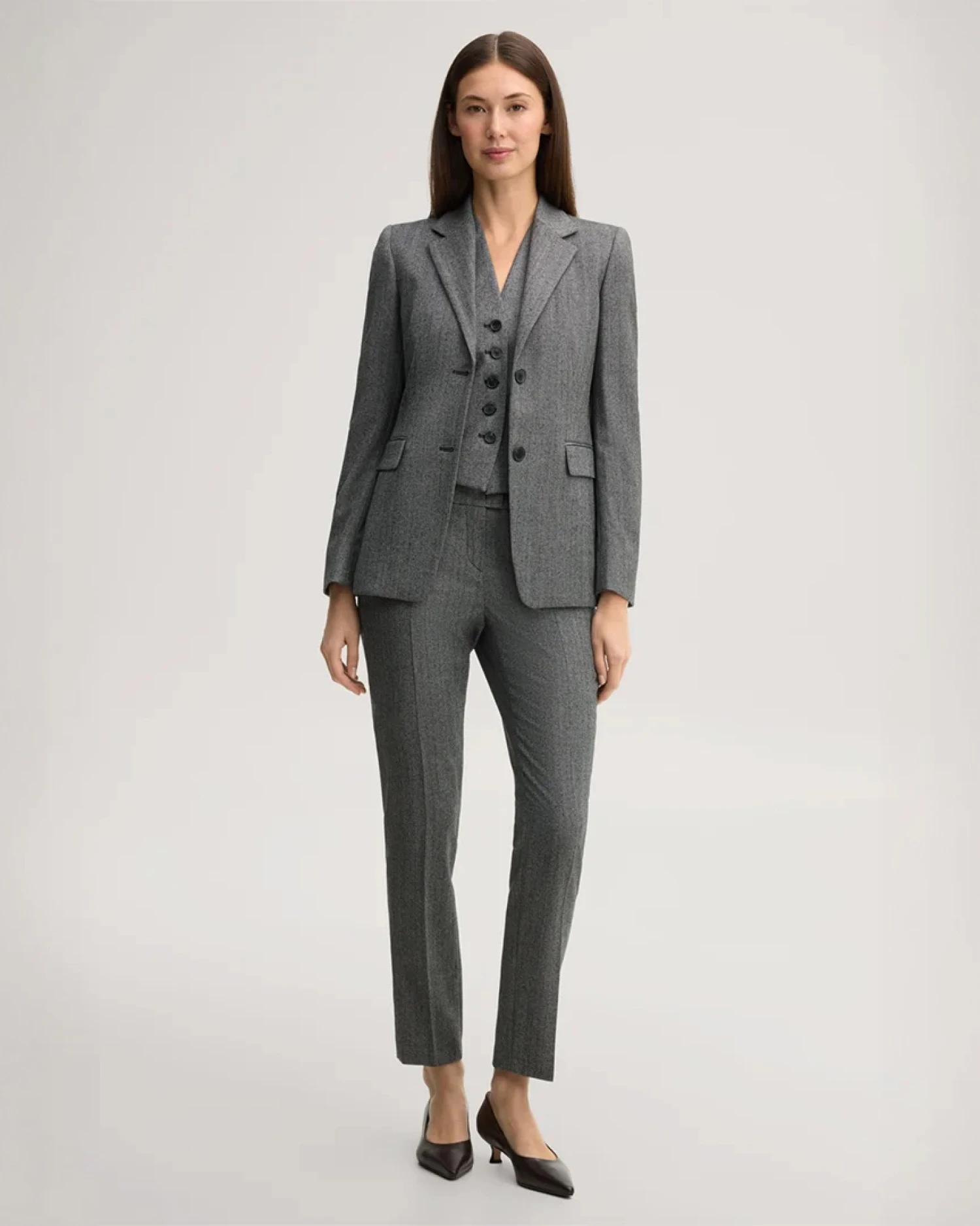 windsor Damen Kombi-Set in grau mit Blazer und passender Hose