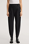 windsor Damen Schurwoll-Jersey-Hose im Barrel Shape in Anthrazit