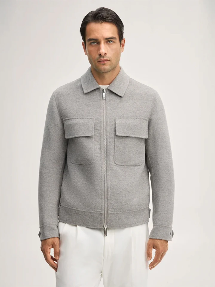 windsor. Herren overshirt in grau
