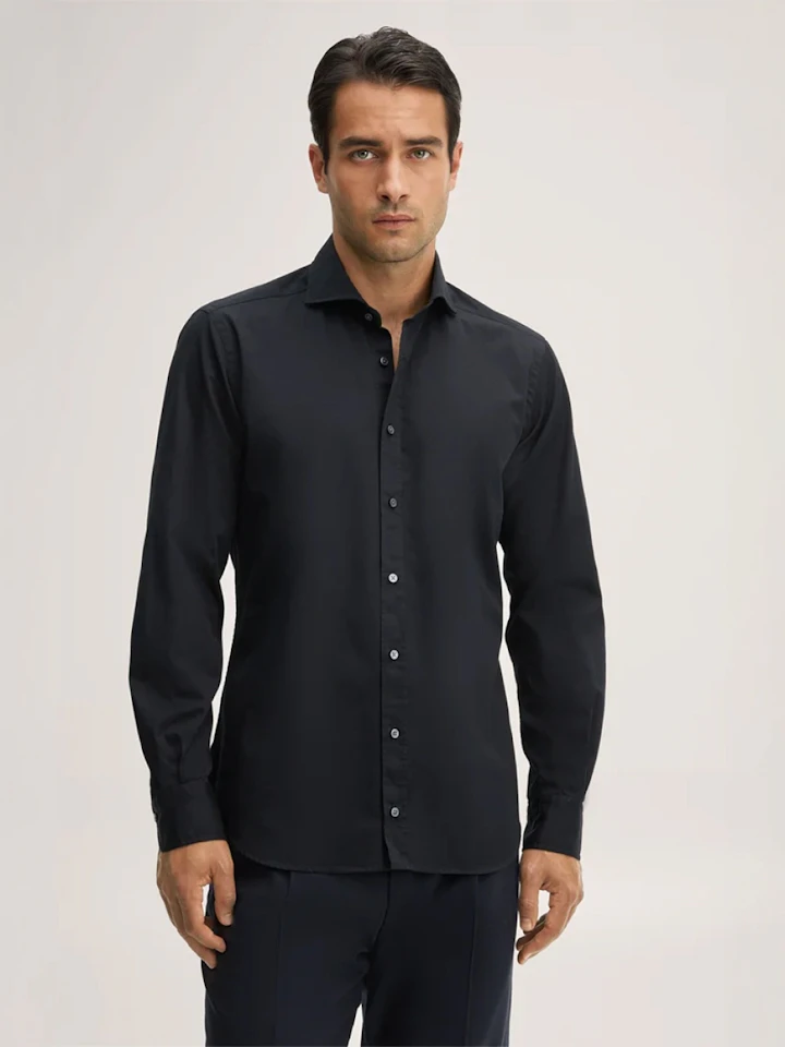 windsor Herren hemd in schwarz
