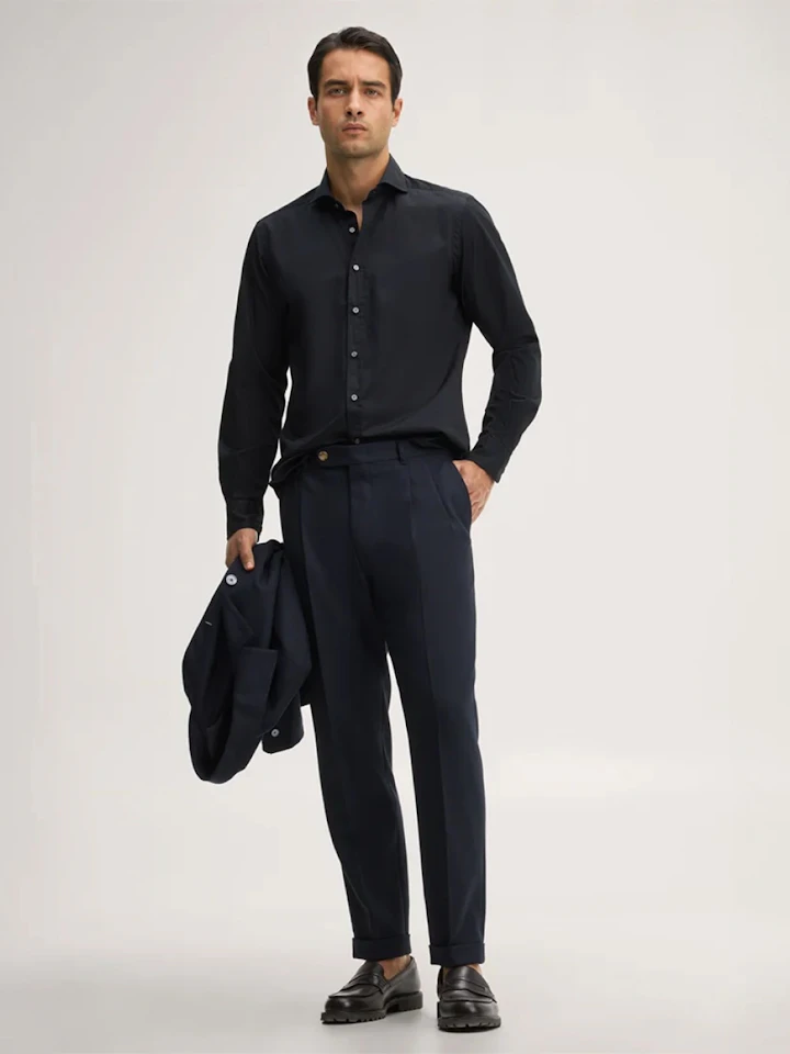 windsor Herren hemd und hose in schwarz
