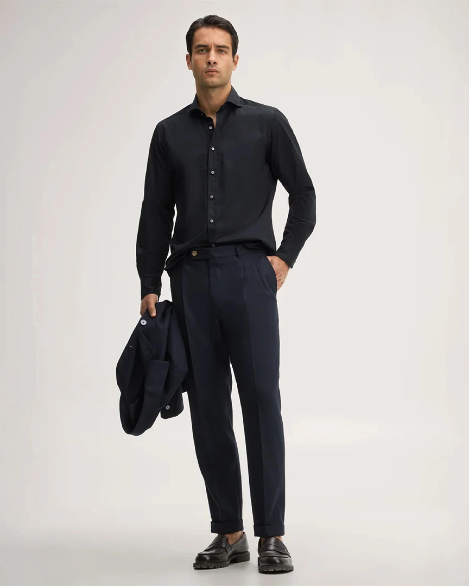 windsor herren hemd und hose in navy
