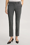 windsor Damen SSchurwoll-Herringbone-Zigaretten-Hose in Grau