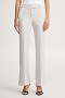 windsor Damen Crêpe-Straight Cut-Hose in Hellgrau