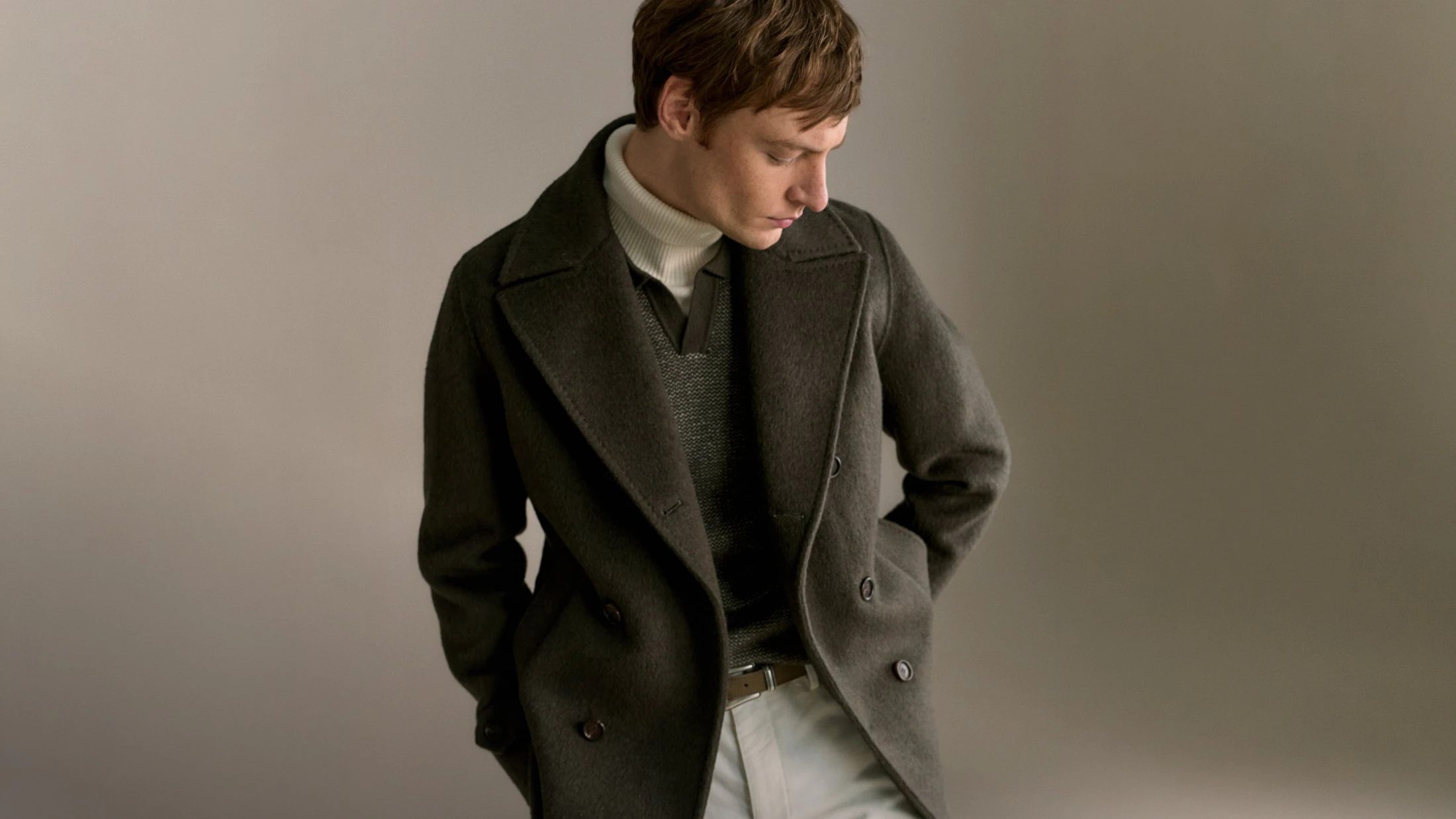 windsor herren cabanjacke in oliv