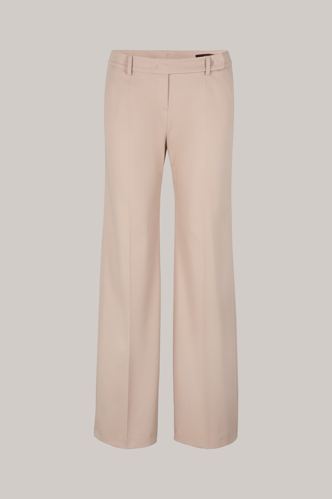 Double-Baumwollstretch-Marlene-Hose in Hellbeige