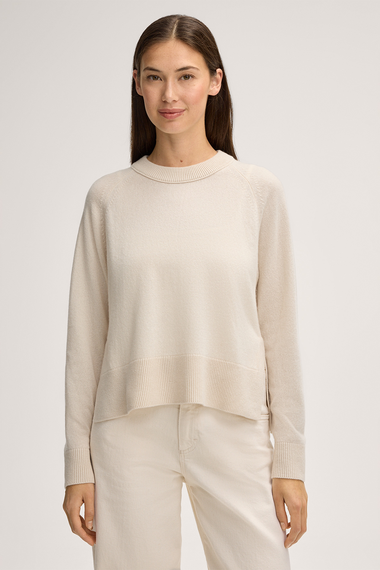 Cashmere-Pullover in Creme