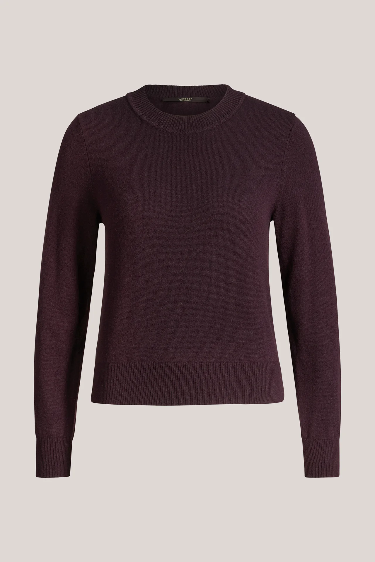 Cashmere-Pullover in Dunkelrot