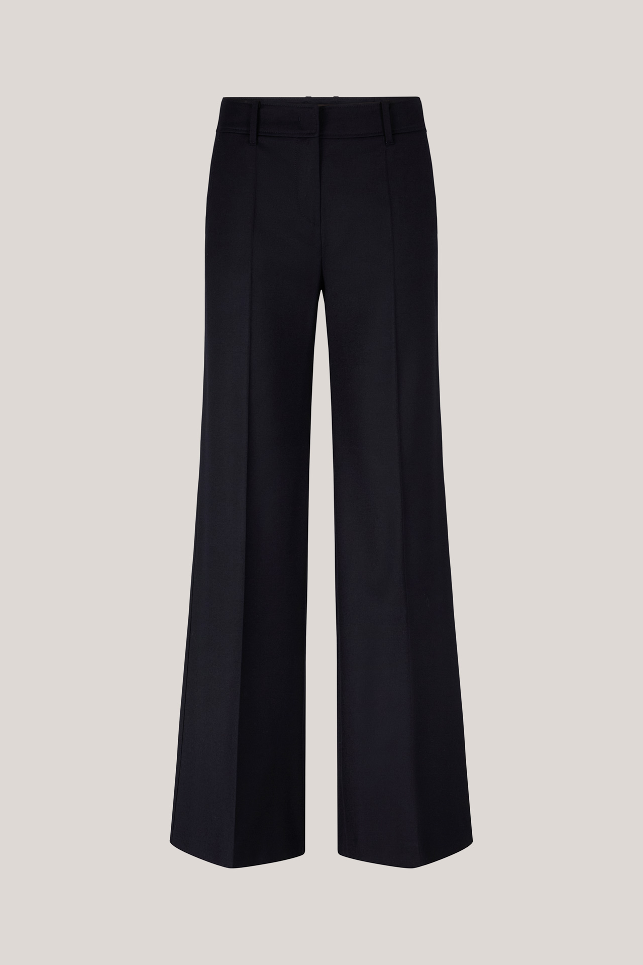 Flanell-Palazzo-Hose in Navy