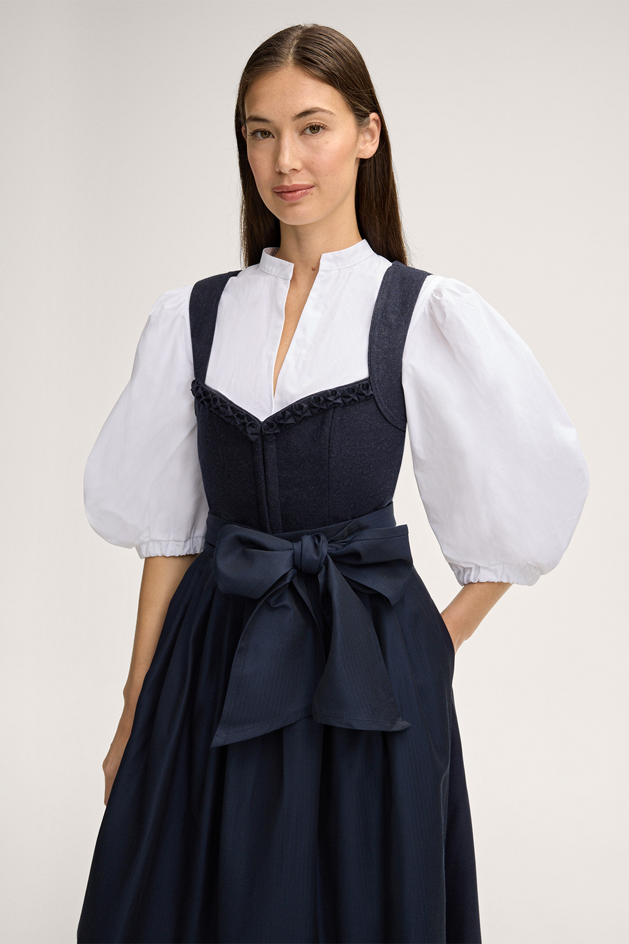 windsor x CocoVero Bluse Katharina in Weiß