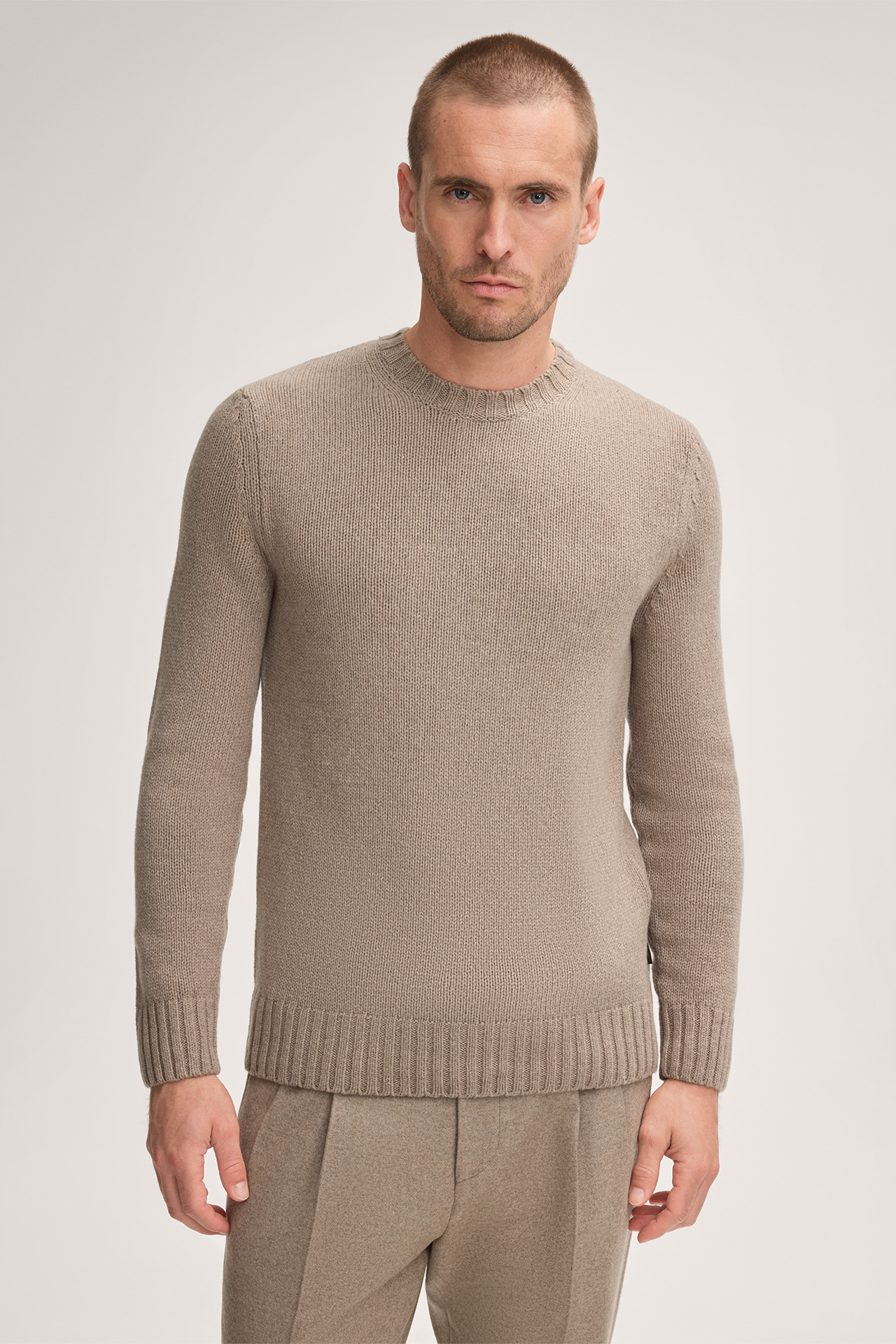 Cashmere-Strick-Pullover Ecosio in Beige