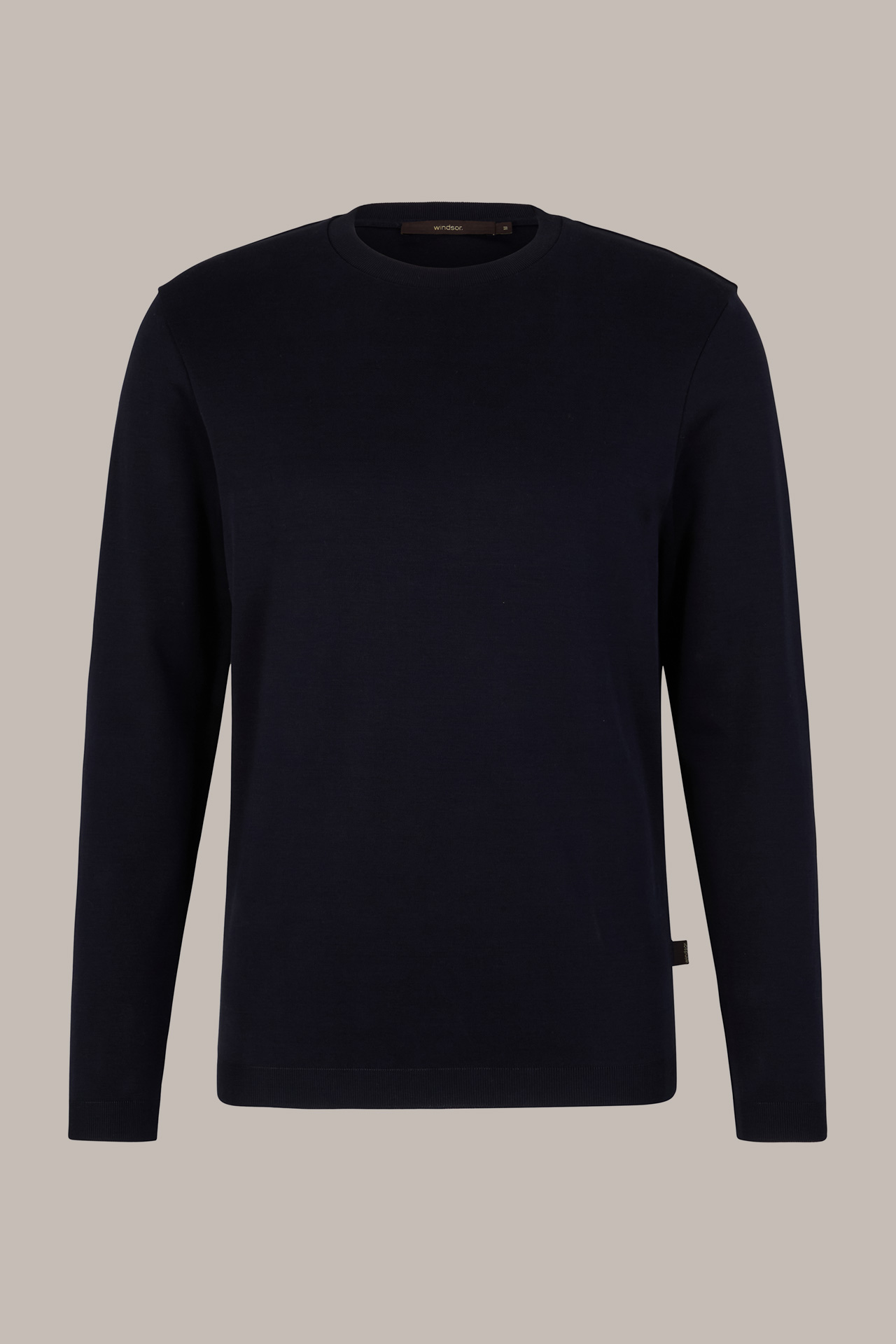 Frido Cotton Long-sleeved Shirt in Navy