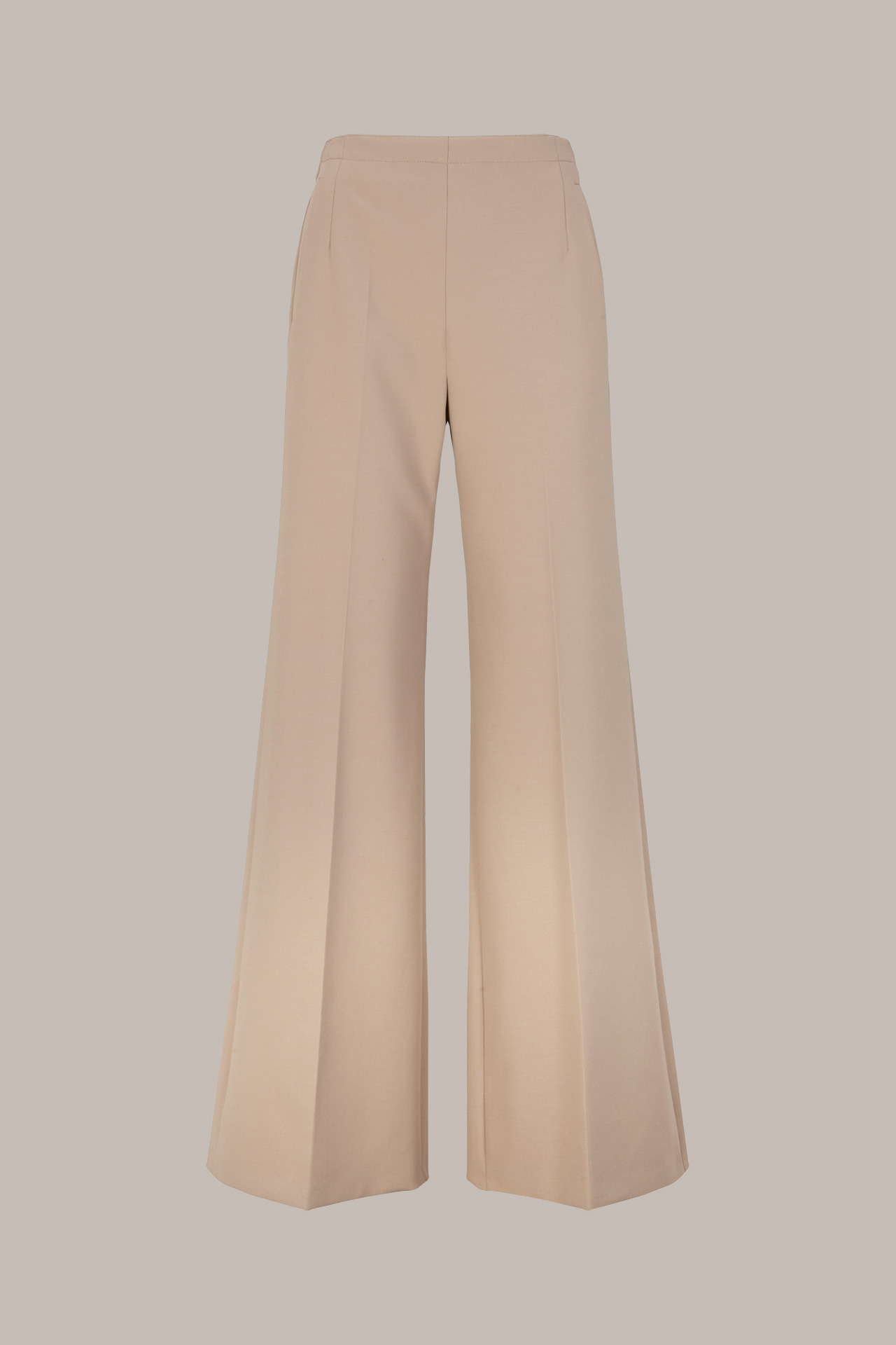 Crêpe-Marlene-Hose in Beige