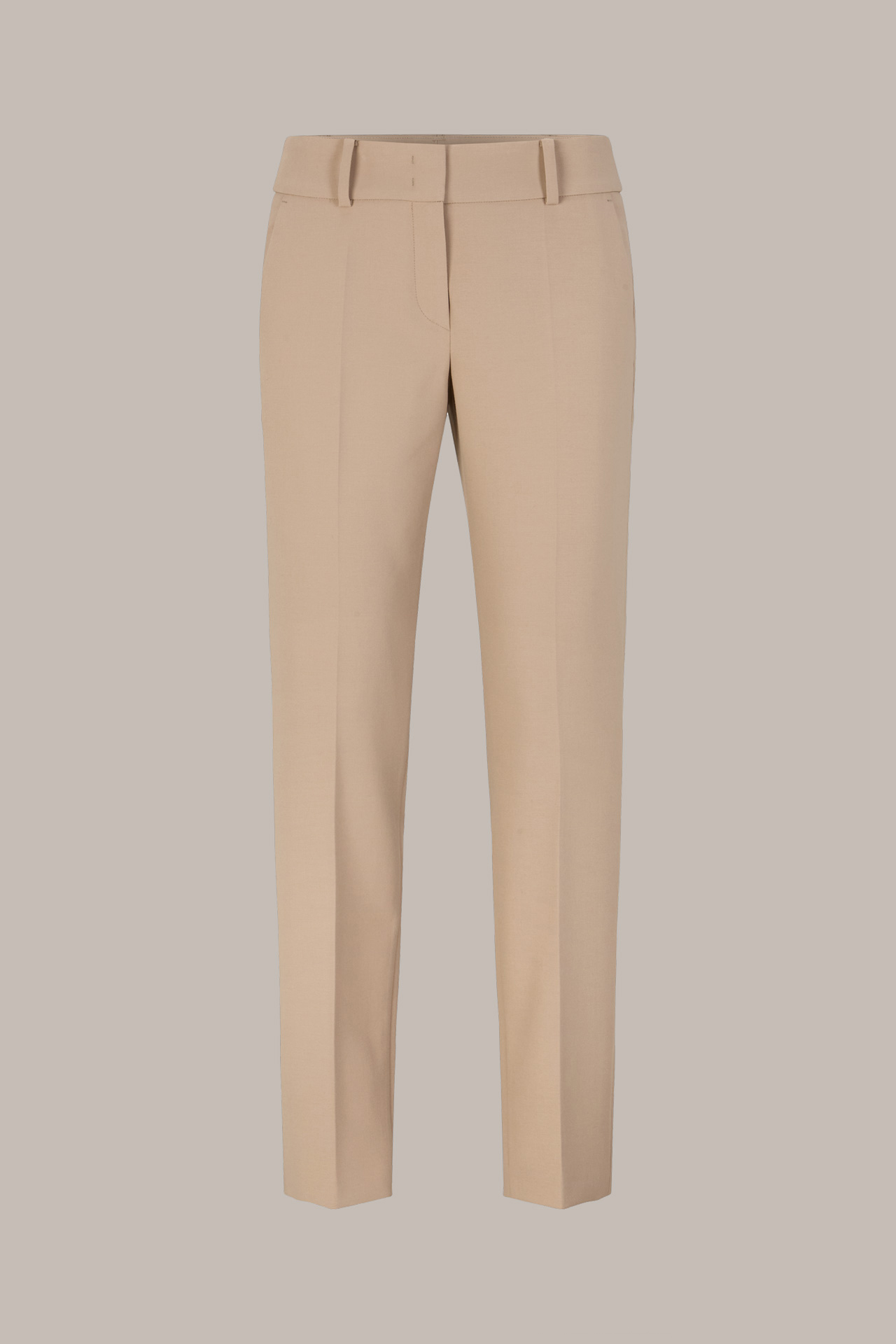 Crêpe-Anzug-Hose in Beige