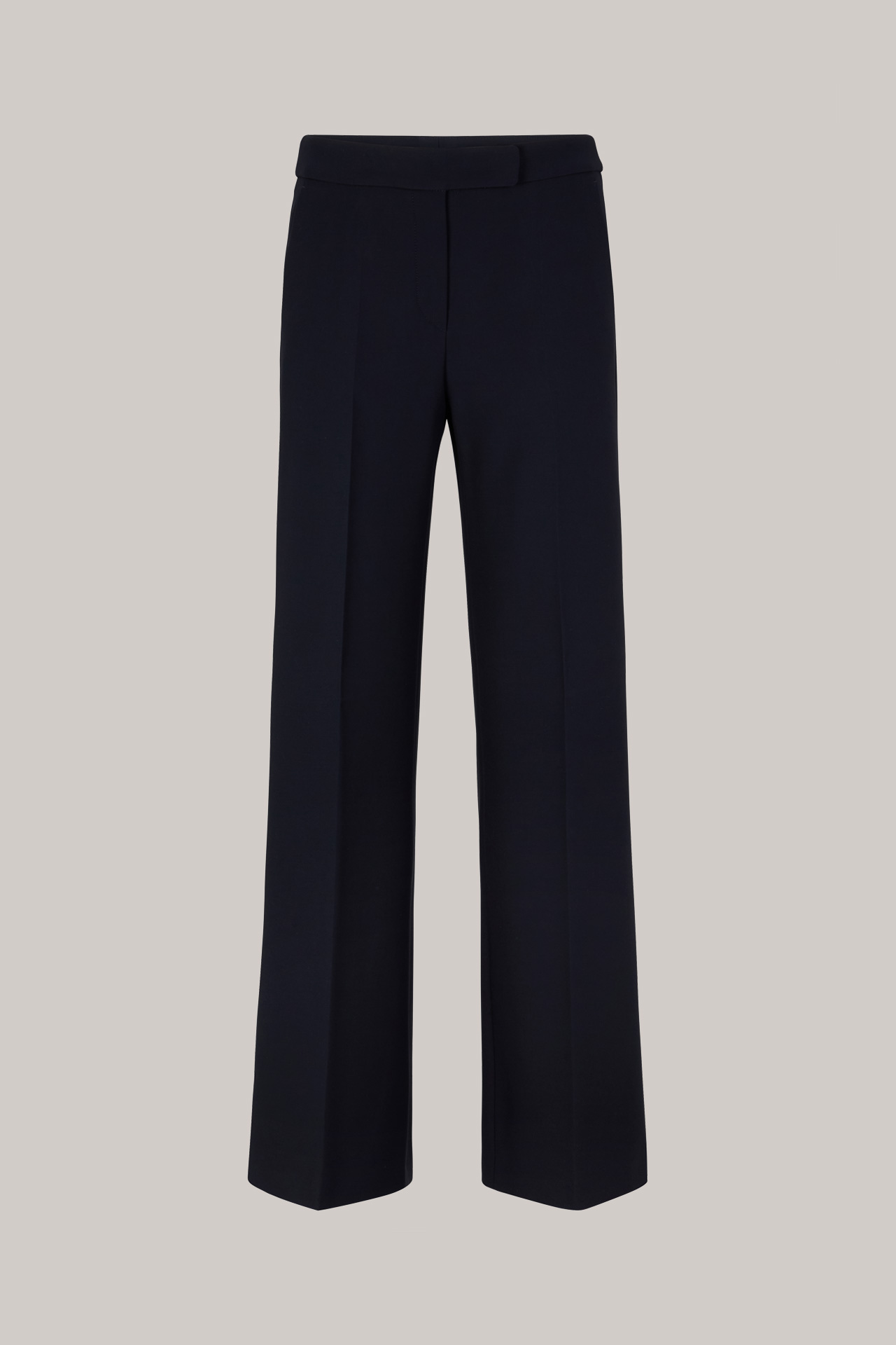 Crêpe-Marlene-Hose in Navy