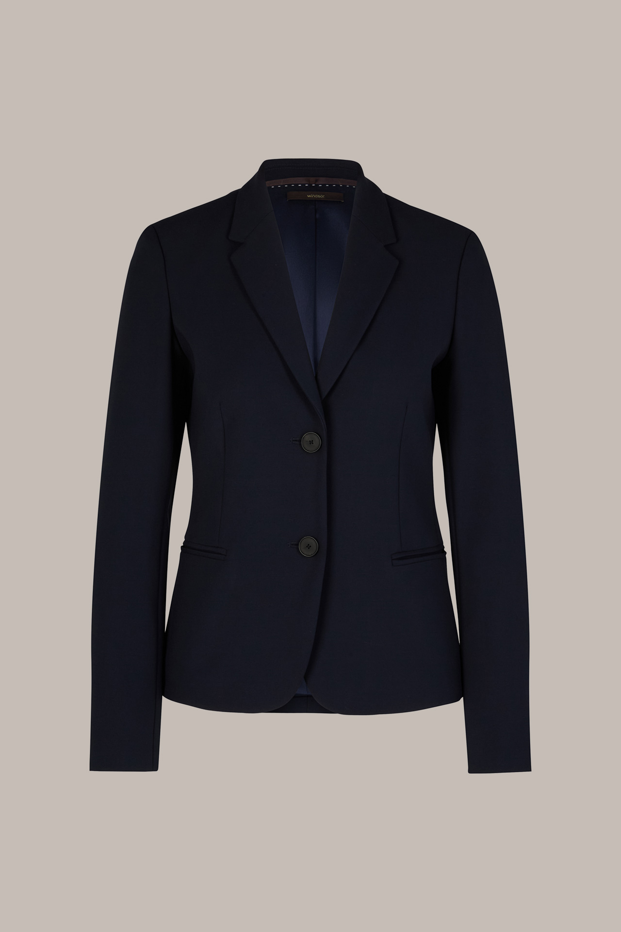 Crêpe-Blazer in Navy