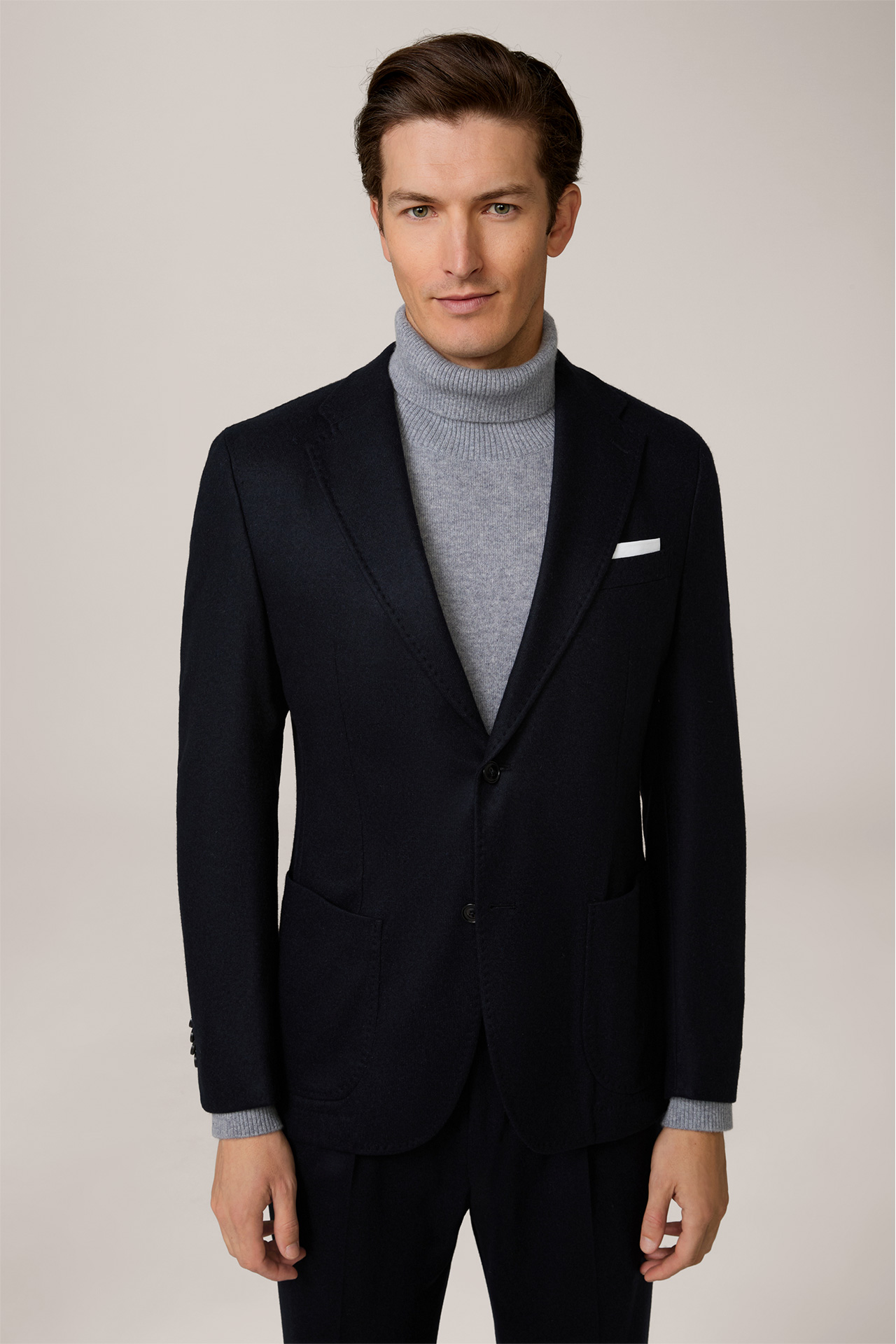 Cashmere-Sakko Giro in Navy