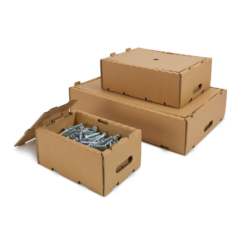 Contenitori in cartone ondulato terra