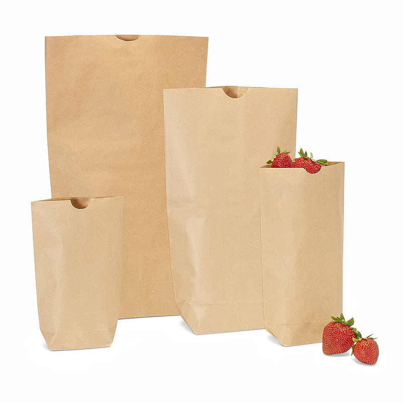 Sacchetti con fondo terra, carta calandrata, 1 strati