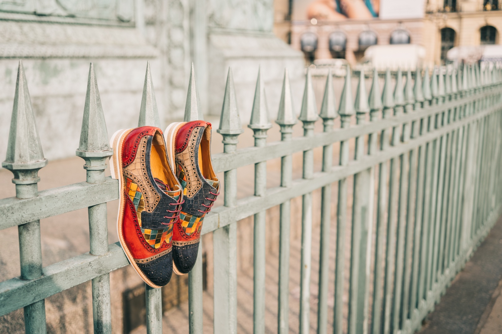ballerines cuir tressé