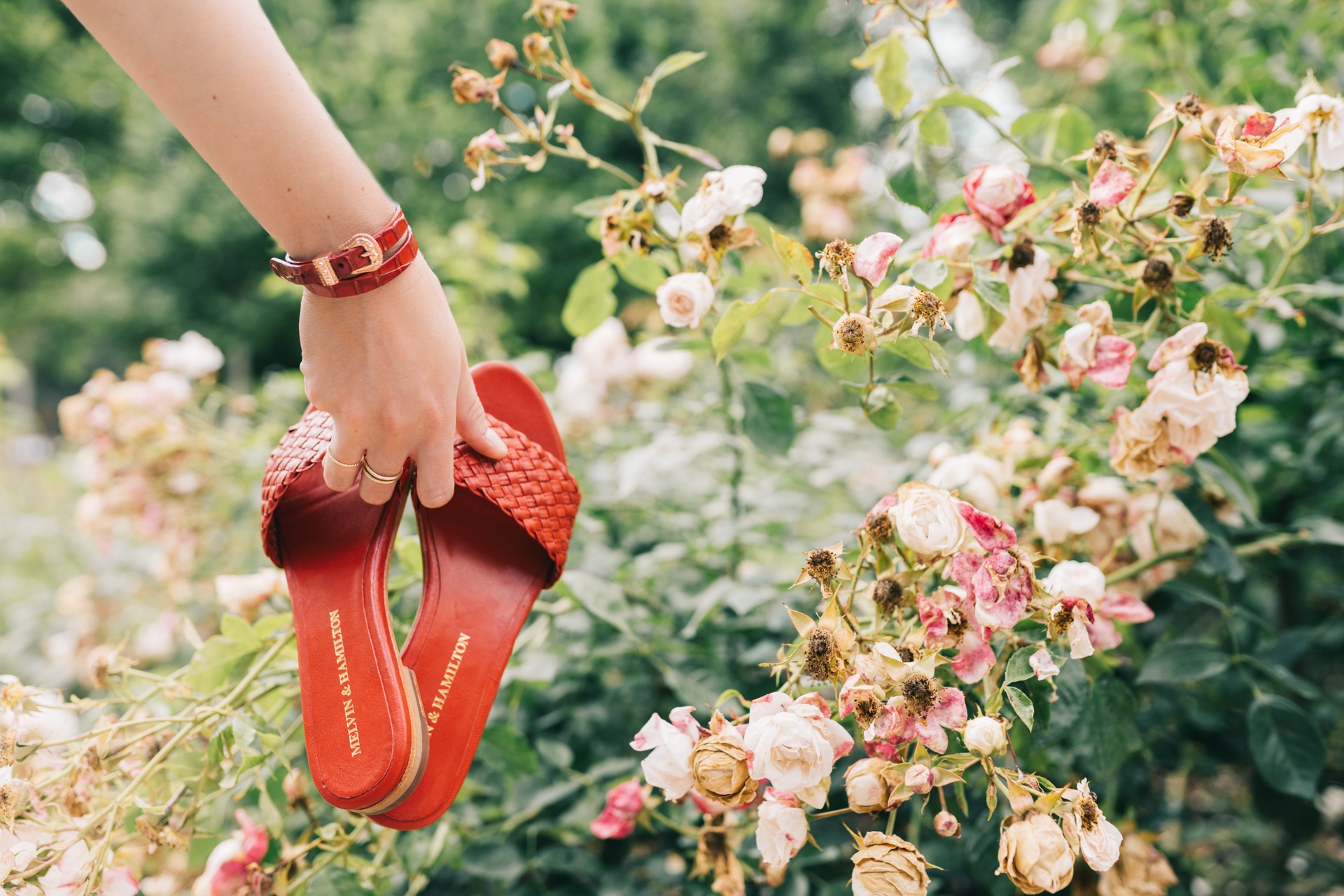 ballerines cuir tressé
