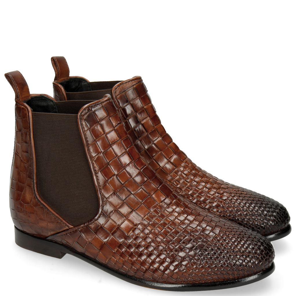 ballerines cuir tressé
