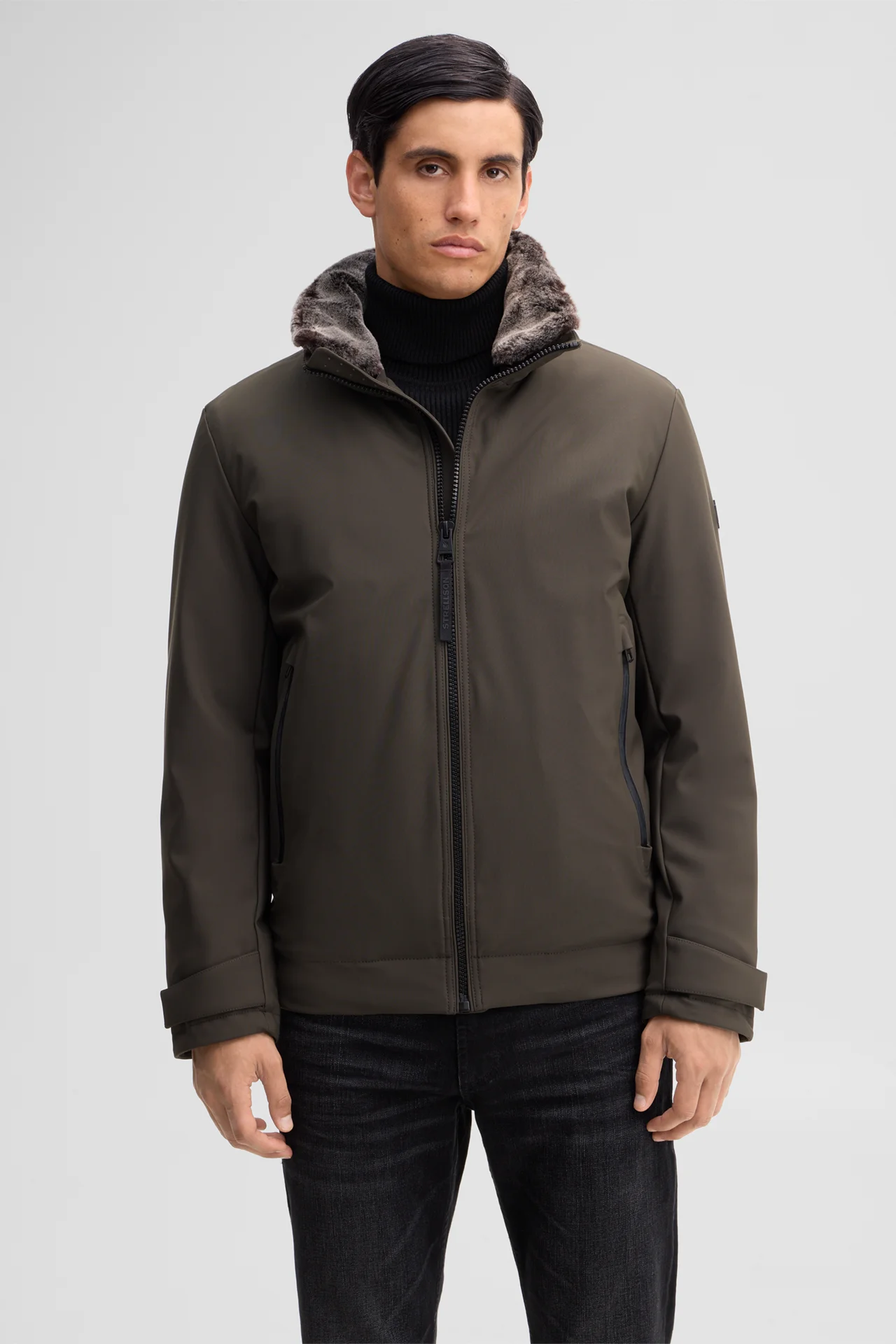 Wasserabweisende Jacke, oliv