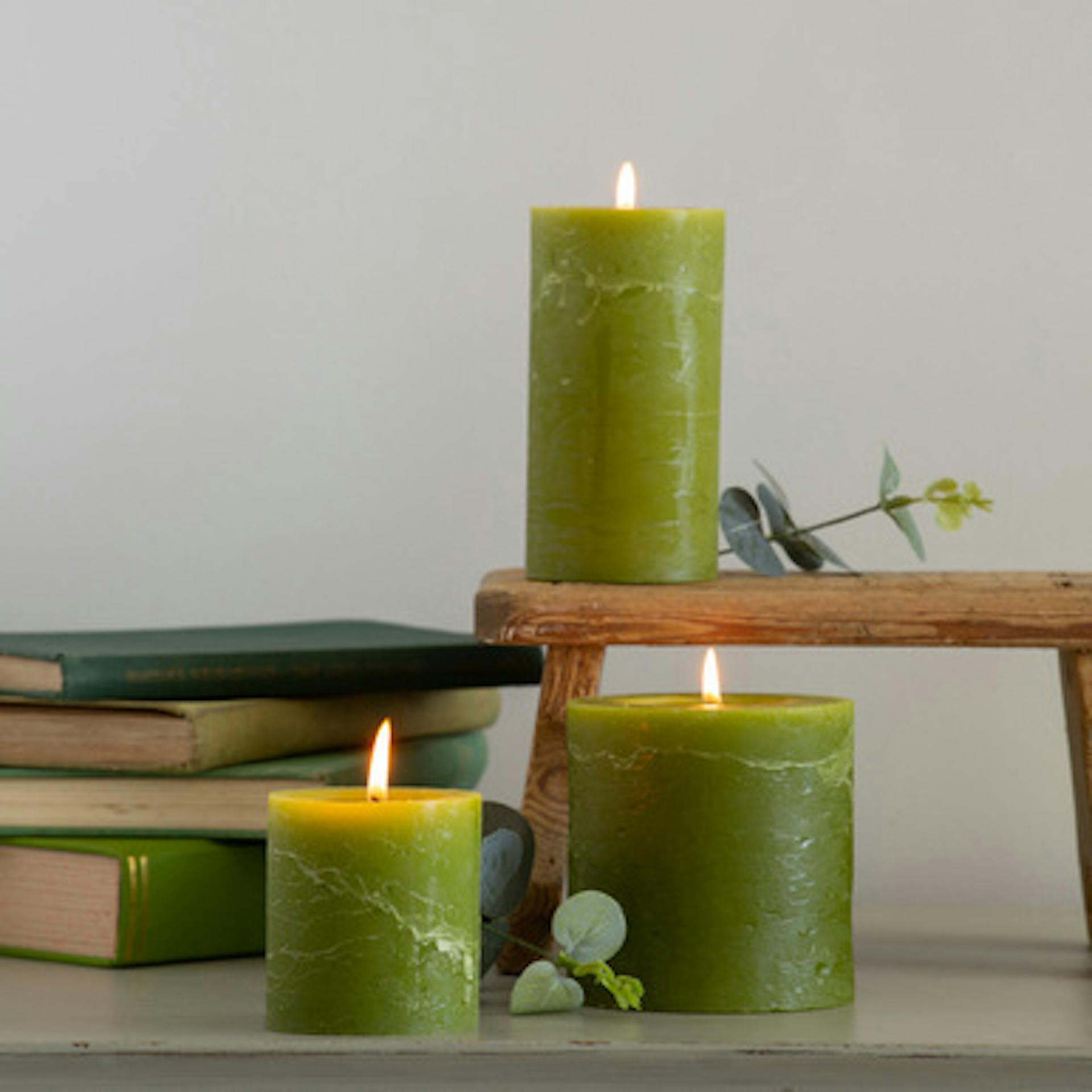 Rustic Pillar Candles