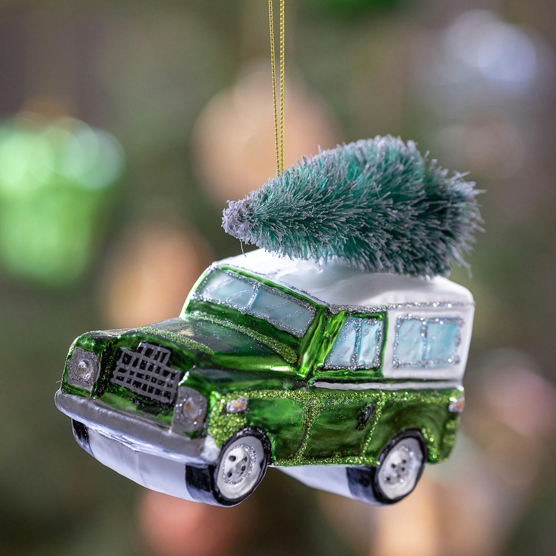 Land Rover Glass Bauble